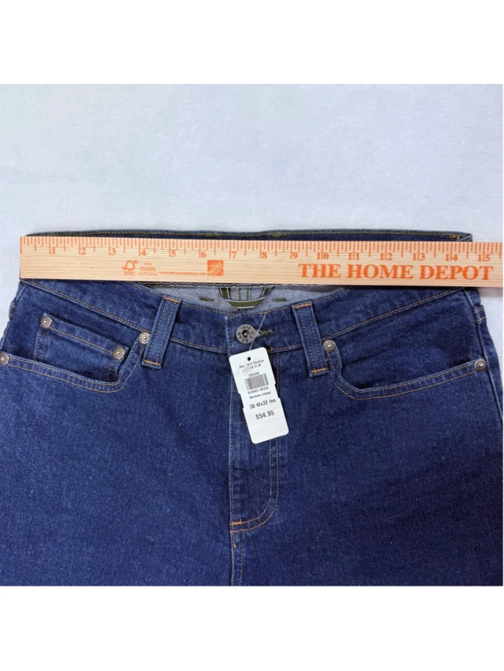 Men's LL Bean Blue Standard Fit Straight Jeans 30x32